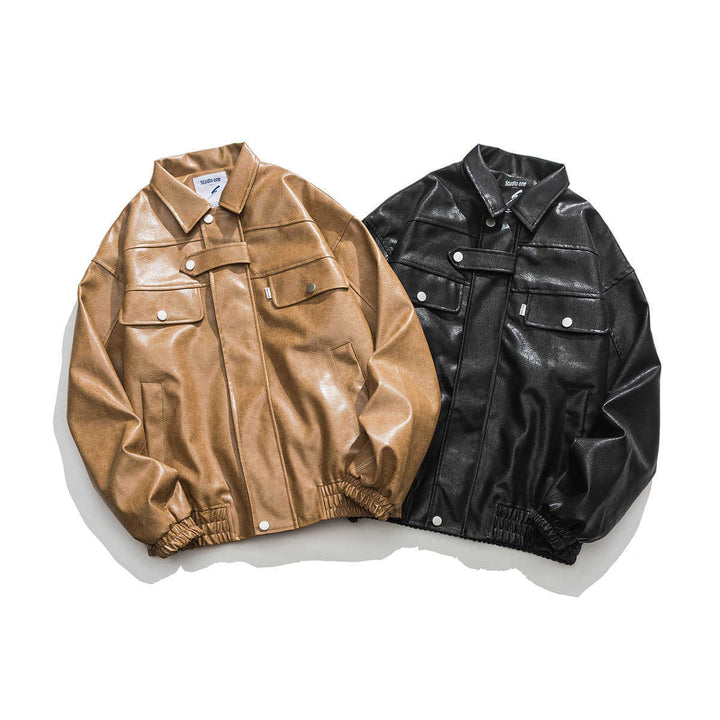 Vintage Leather Hiking Jacket