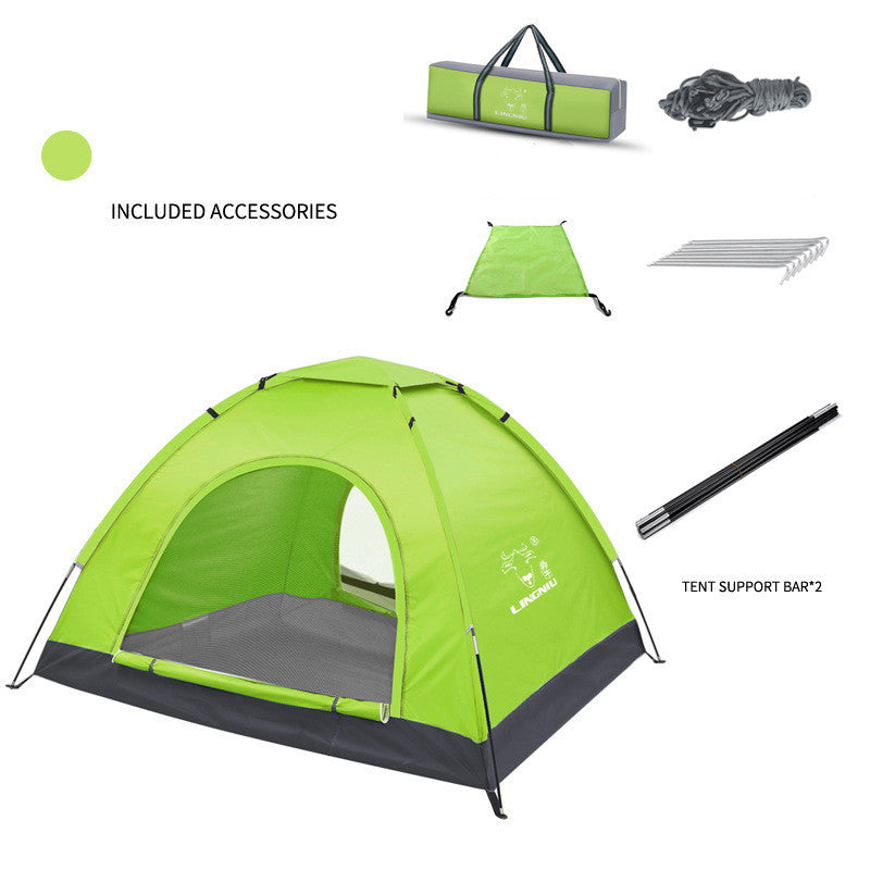 Single-layer camping outdoor tent