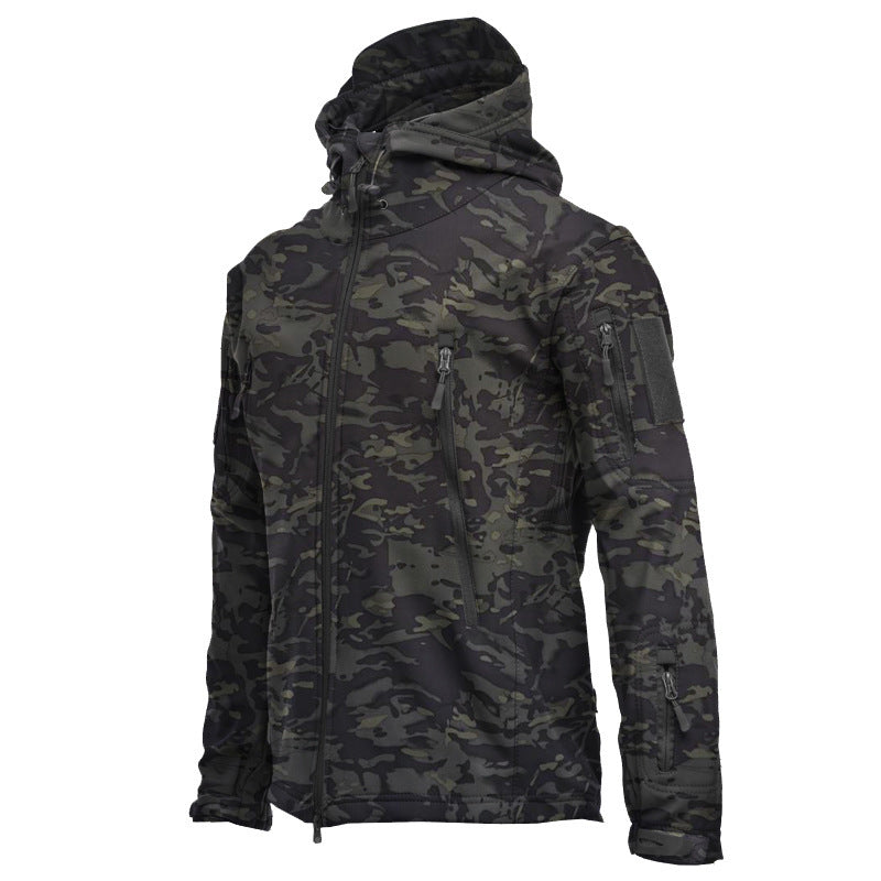 Hooded Waterproof Wind Hiking Warm Jacket