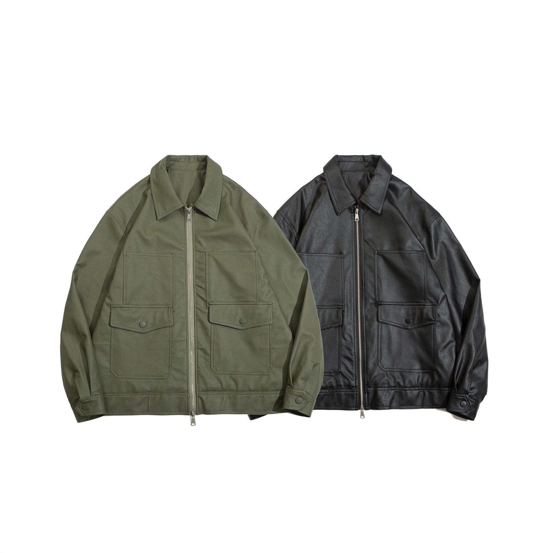 Autumn Hiking PU Leather Jacket