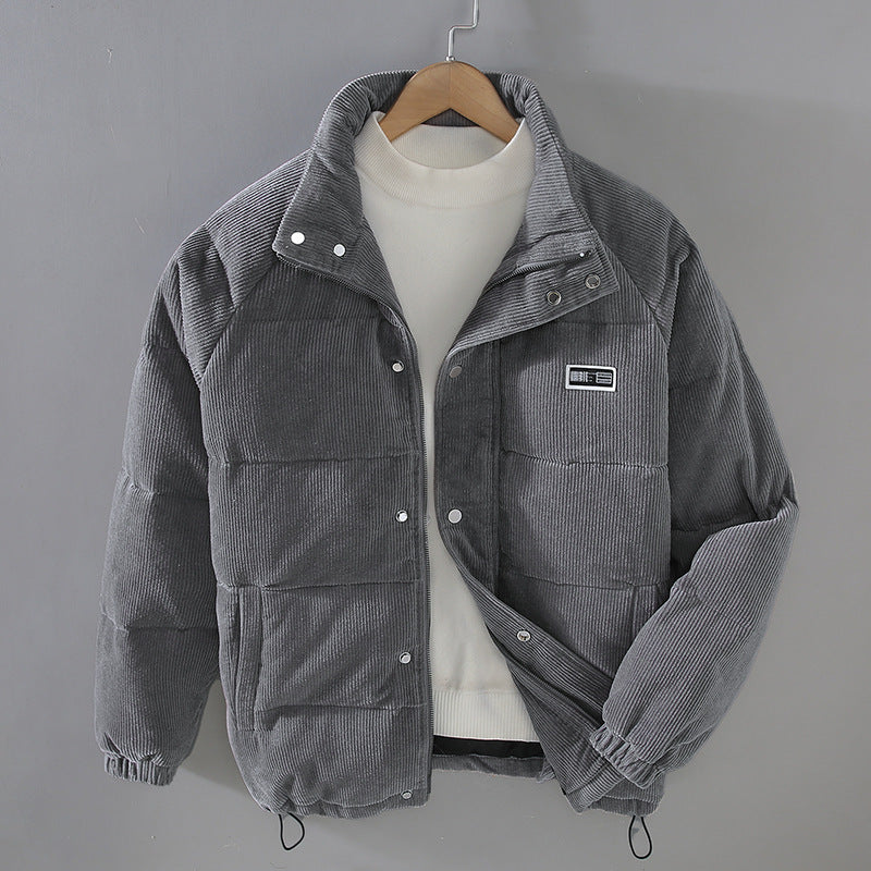 Men's Youth Corduroy Down Jacket Coat