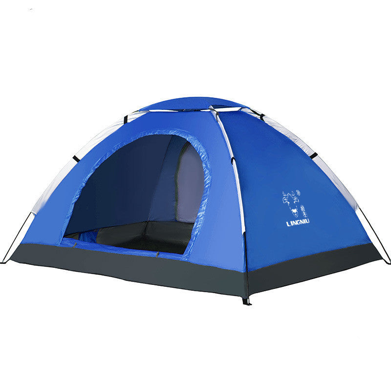 Single-layer camping outdoor tent