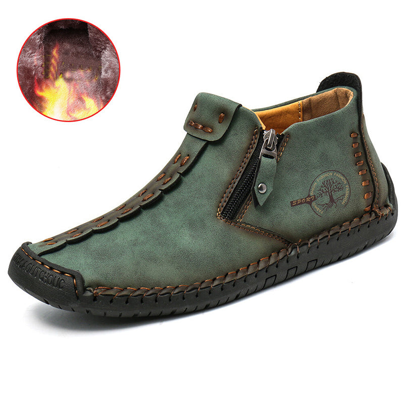 Men Zipper Outdoor Hiking Shoes