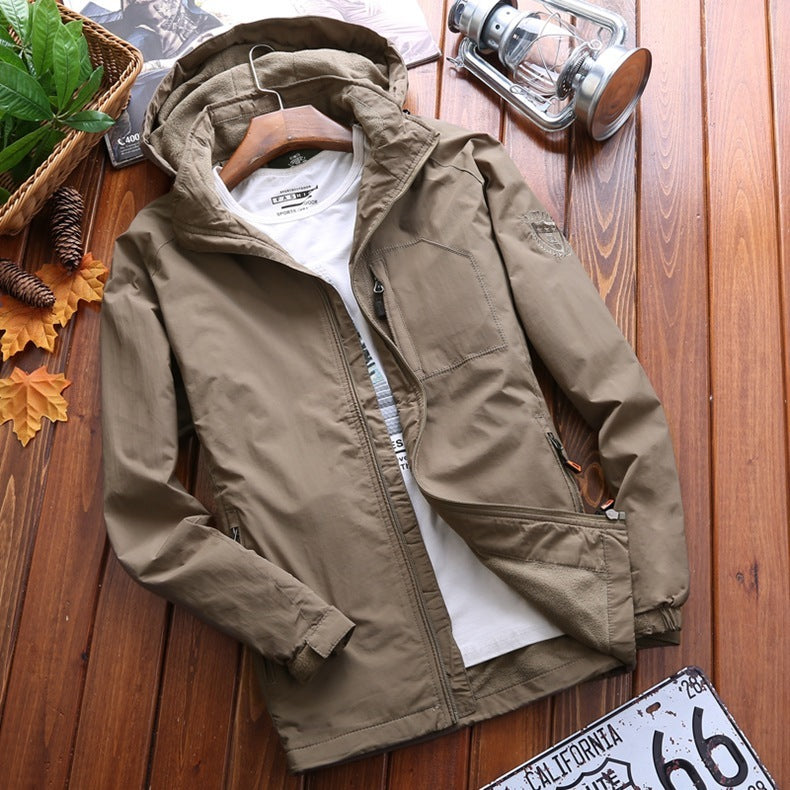 winter outdoor mountaineering jacket