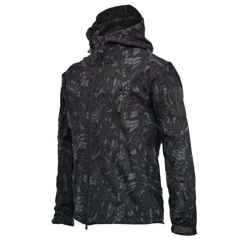 Hooded Waterproof Wind Hiking Warm Jacket