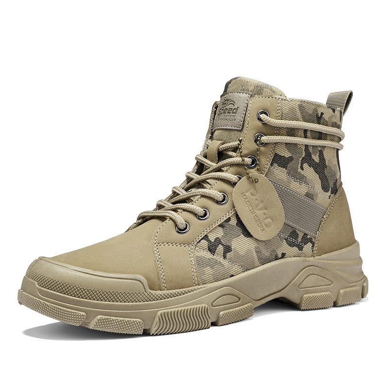 Canvas High-top Outdoor Hiking Boots