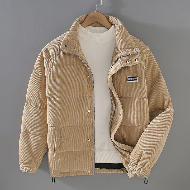 Men's Youth Corduroy Down Jacket Coat