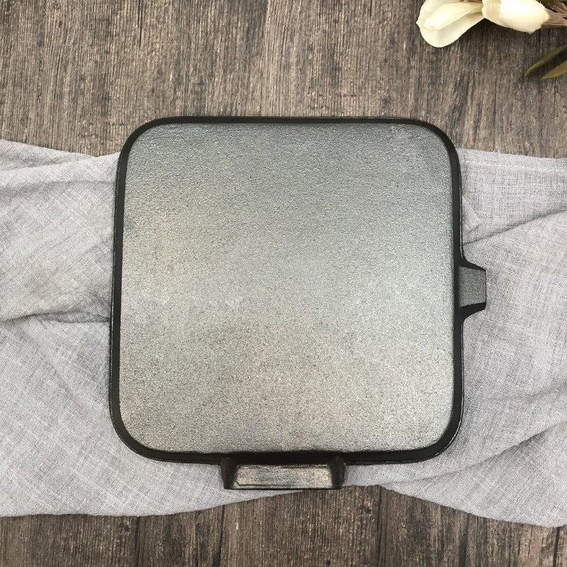 Camping Cookware Iron Steak Folding Pan